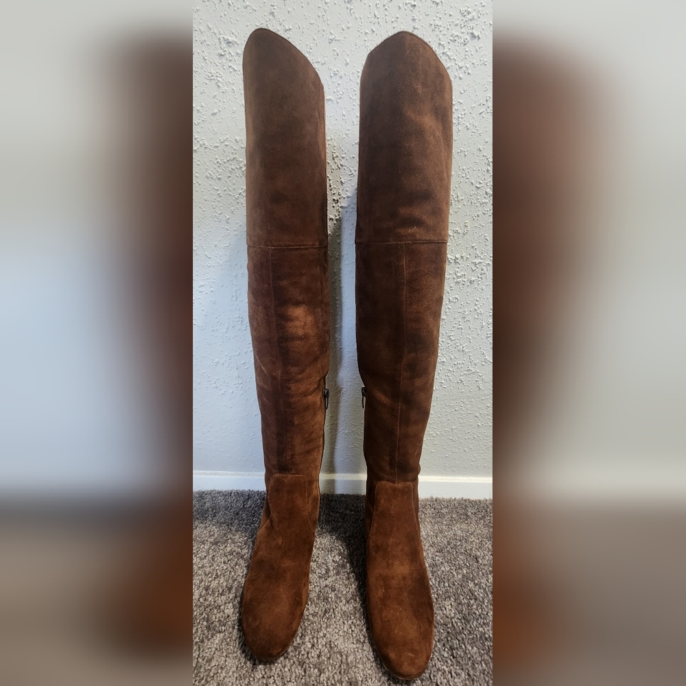 Via Spiga Chocolate Leather Boots
